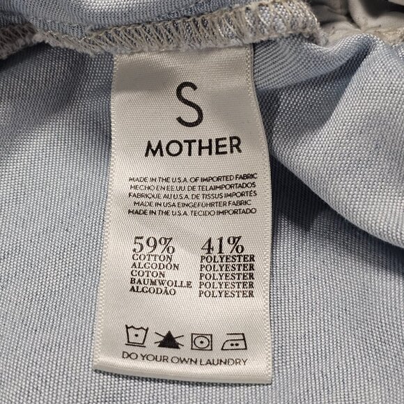 MOTHER Crop The Jumpsuit Sleeveless Light Blue Women Size S - Picture 5 of 16